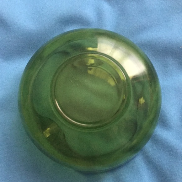 Vintage anchor hocking avocado green dip bowl - Picture 2 of 4